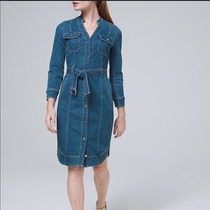 White House Black Market Everyday Soft Denim Dress